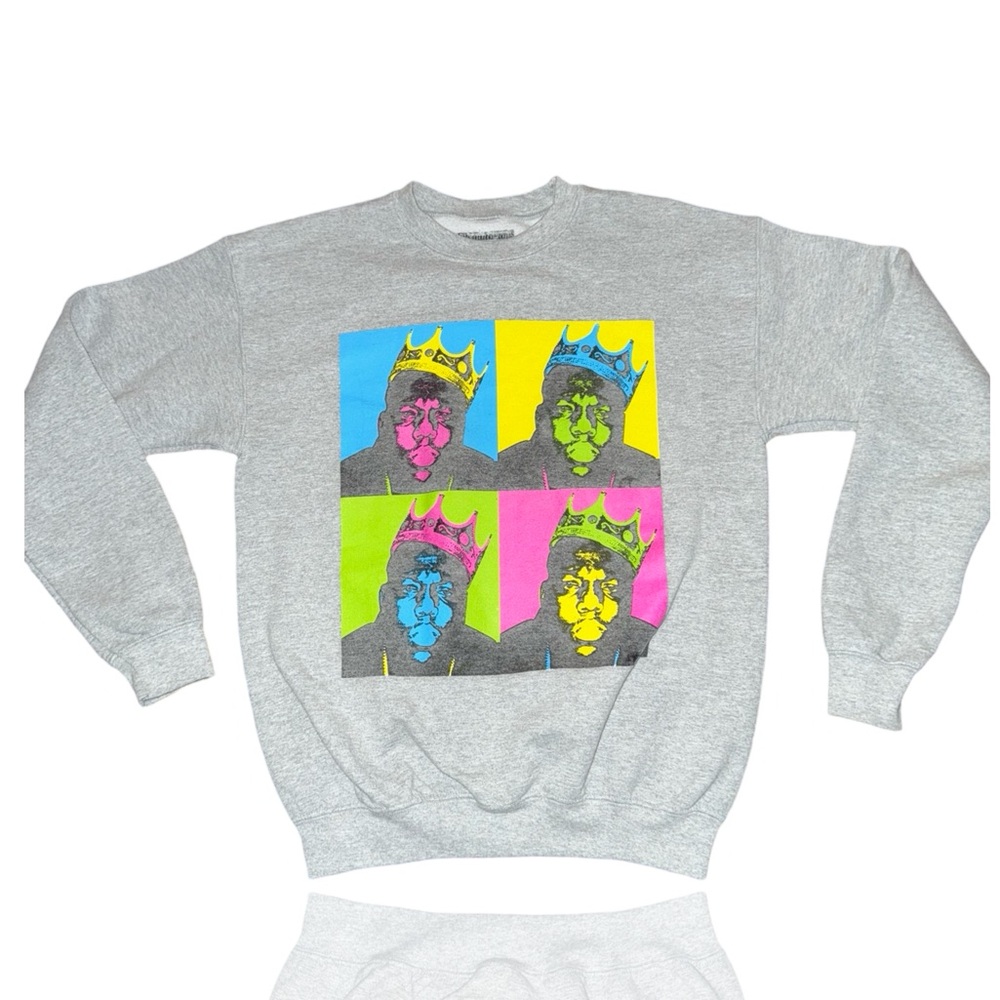 Notorious B.I.G Pop Art Sweatshirt: XS: Big Poppa: Hip Hop Shirt: Warhol